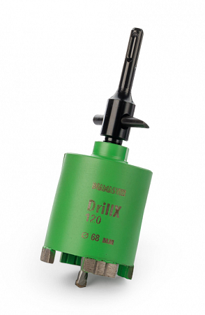 Алмазная коронка Diamaster DrillX-120 68 мм (М16/SDS+) dry Laser 000.630.0074
