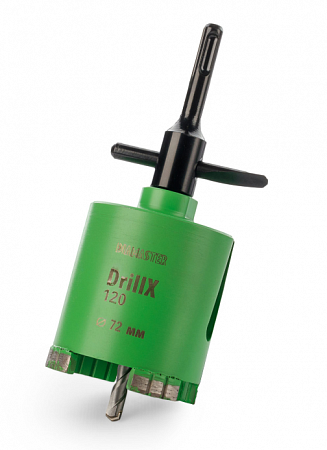 Алмазная коронка Diamaster DrillX-120 72 мм (М16/SDS+) dry Laser 000.630.0073